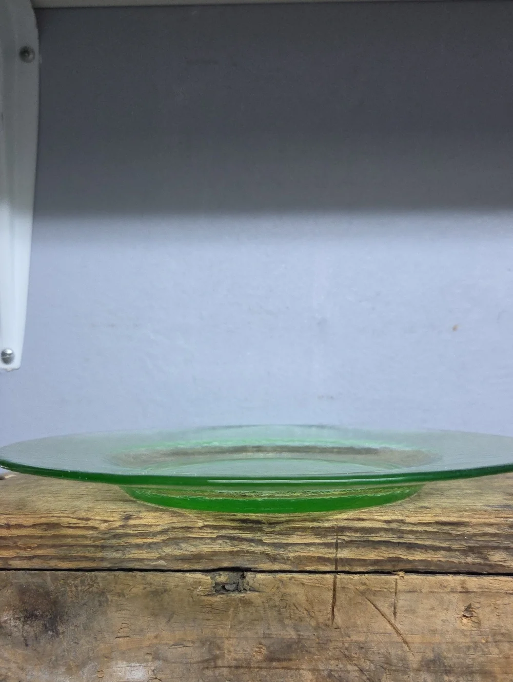 Vintage Green Recycled Glass Plate